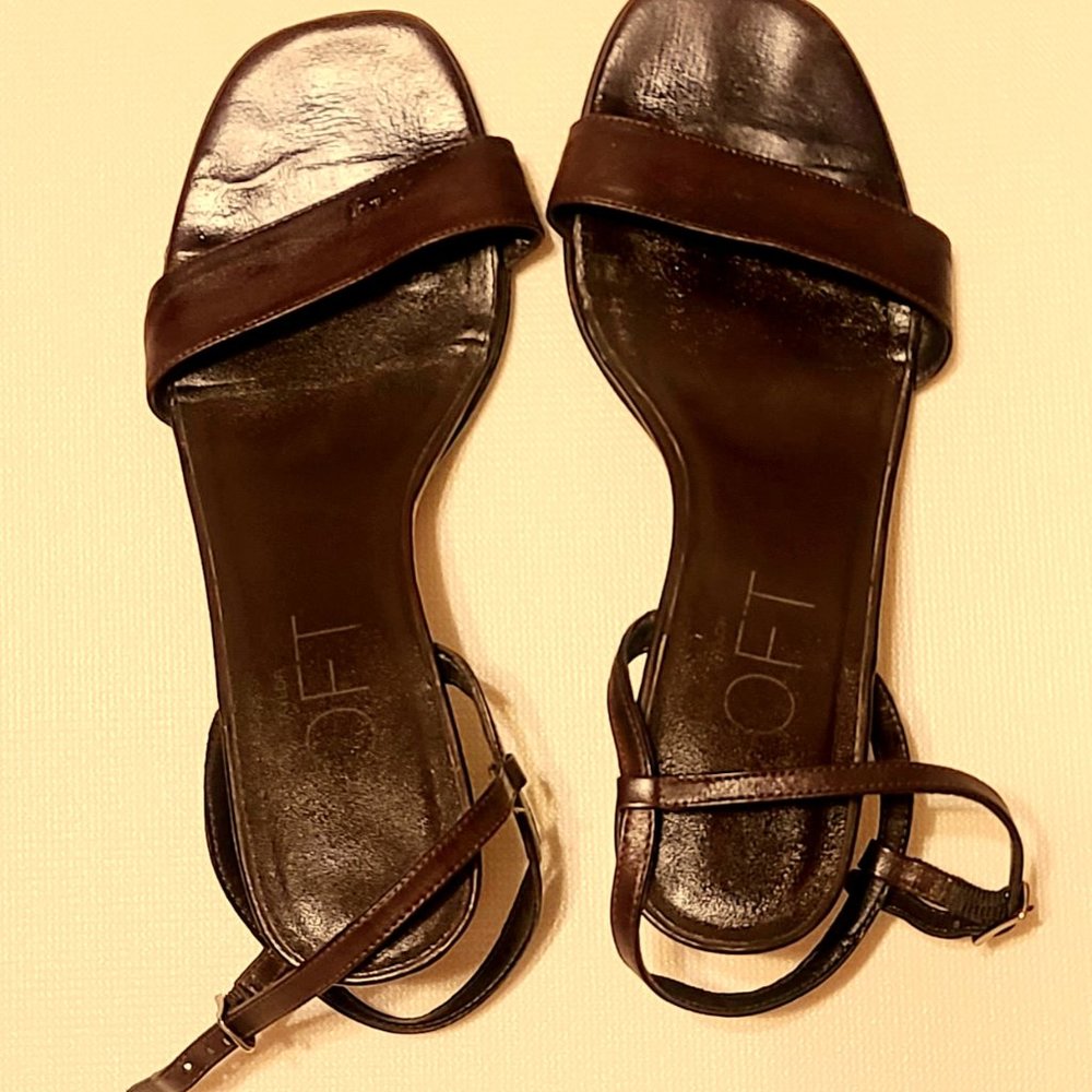 LOFT dark brown heels